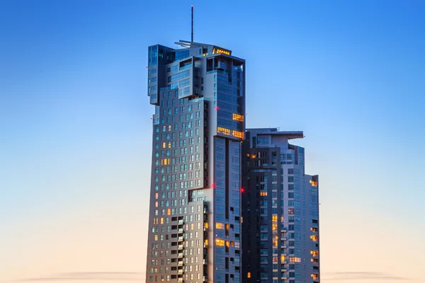 Sea Towers skyscraper in Gdynia — Stock Photo, Image