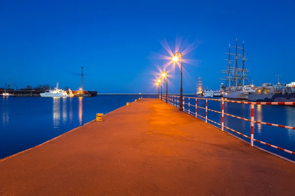 Molo Baltského moře v Gdyni — Stock fotografie