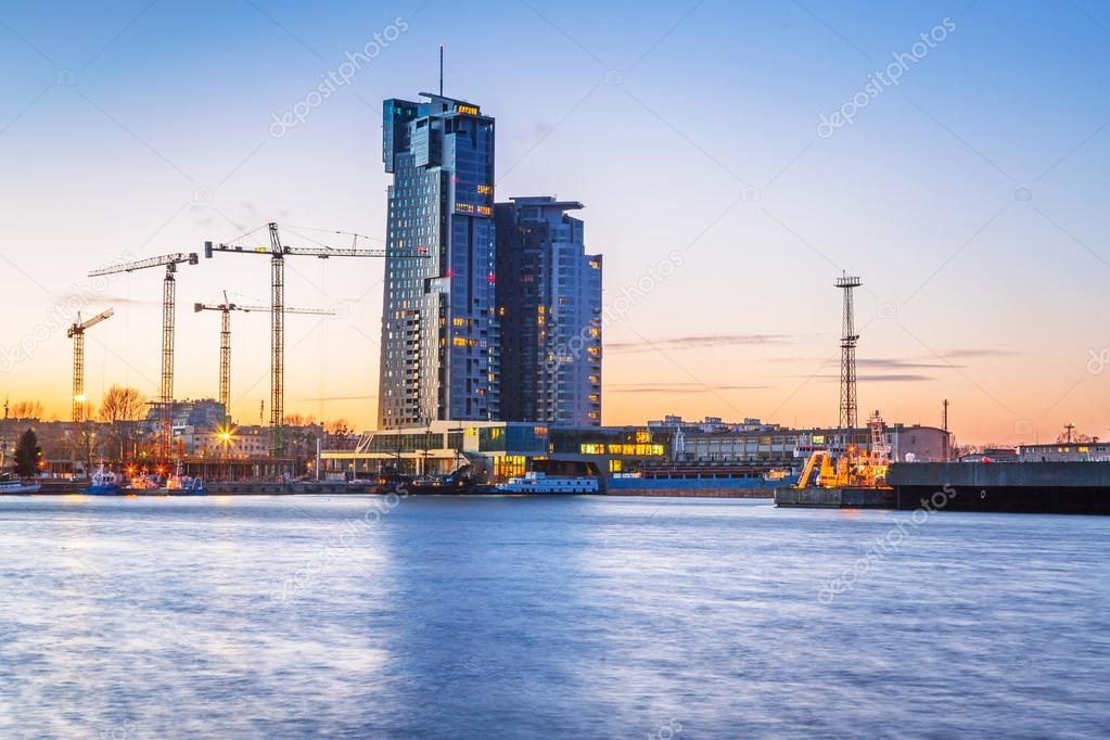 Sea Towers skyscraper in Gdynia