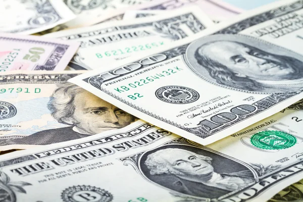 Dollar banknotes background — Stock Photo, Image