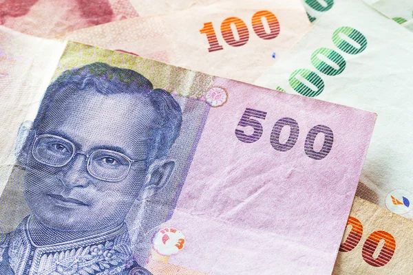 Dinheiro Baht tailandês — Fotografia de Stock