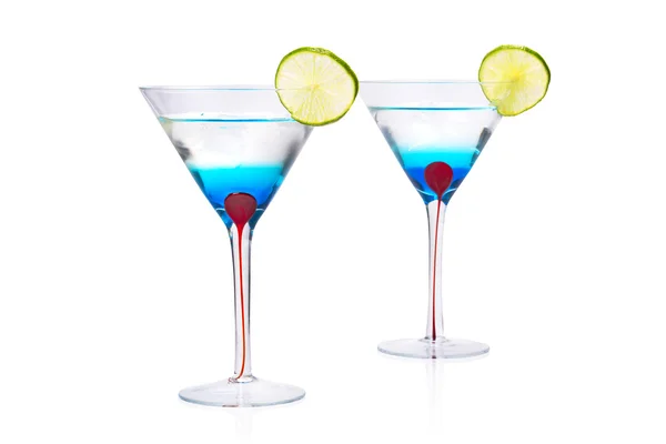 Bebida de curaçao azul Martini — Fotografia de Stock