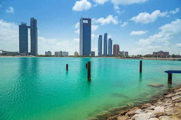 Panorama of Abu Dhabi, De Forenede Arabiske Emirater - Stock-foto