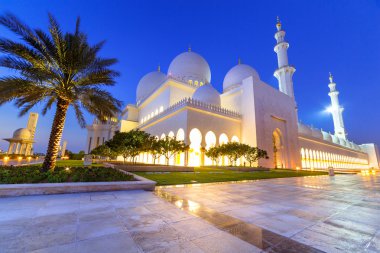 Geceleri Ulu Camii-abu Dabi