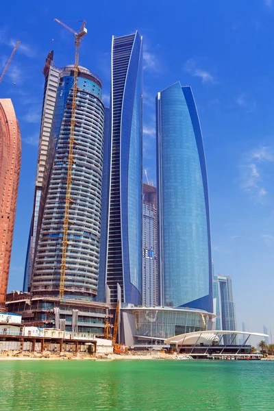 Etihad torens gebouwen in abu dhabi — Stockfoto