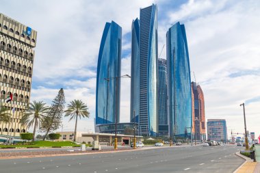 abu Dabi binalarda Etihad kuleleri