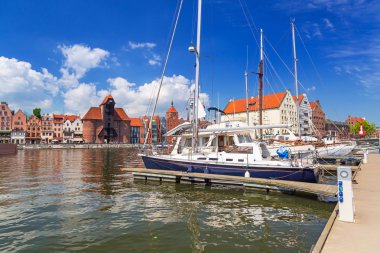 Marina motlawa River Gdansk eski şehir