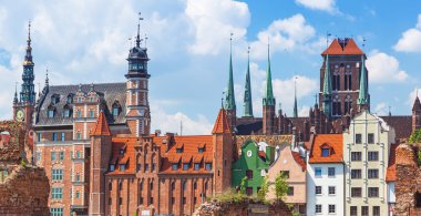 Gdansk eski şehrin mimarisi