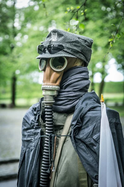 Segunda roupa de guerra mundial na histórica península de Westerplatte — Fotografia de Stock