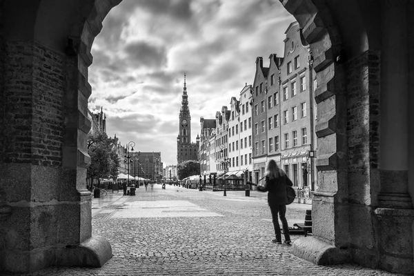 La Porte Verte vue pour la mairie de Gdansk — Photo