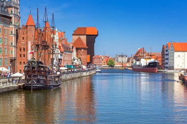 motlawa Nehri, gdansk üzerinde Ortaçağ port vinç