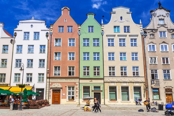 Arkitekturen av den långa lanen i gdansk — Stockfoto