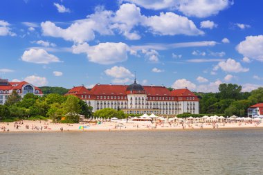 Sopot sahilde insanlar