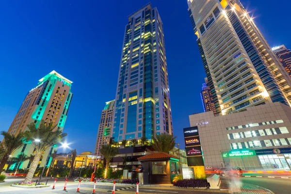 Paesaggio urbano di Dubai Marina — Foto Stock