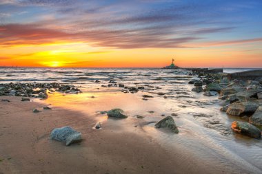 Baltık Denizi 'nde gün batımı