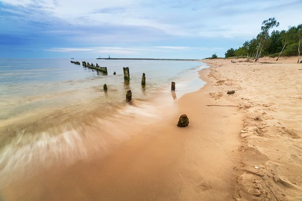 Hermosa playa en el Mar Báltico — Foto de Stock