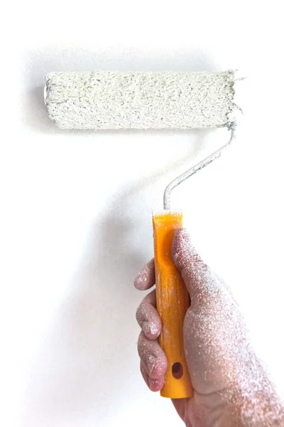 Pintura pared para blanco — Foto de Stock
