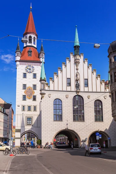 Den gamle rådhusarkitekturen i Munich – stockfoto