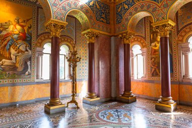 neuschwanstein Şatosu Almanya'da iç
