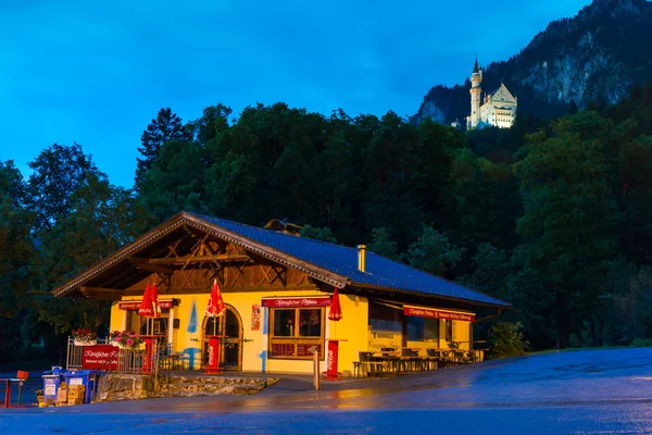 Hohenschwangau köyü, almanya bavyera mimarisi — Stok fotoğraf