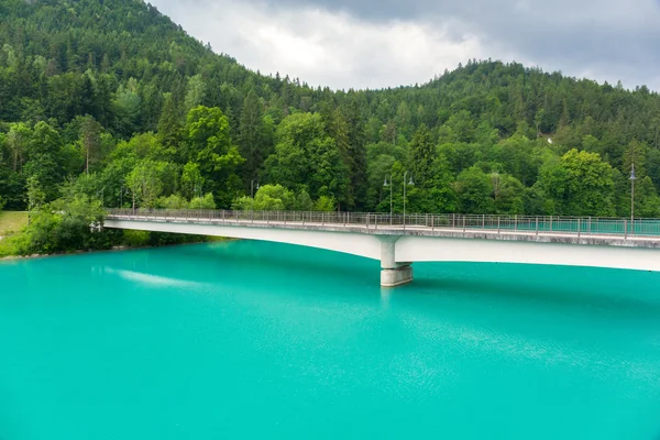 Turkos vatten lech floden — Stockfoto