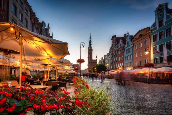 Gdansk Polonya Eylül 2021 Gdansk Taki Long Market Güzel Bir — Stok fotoğraf