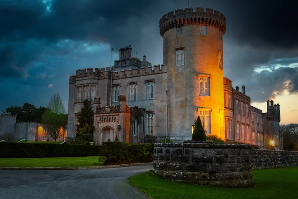 Château Dromoland Dans Ouest Irlande Crépuscule — Photo