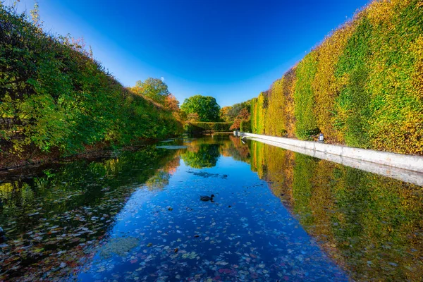 Autunno Nel Parco Oliwa Danzica Polonia — Foto Stock