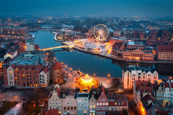 폴란드의 그단스크 도시의 아름다운 — 스톡 사진