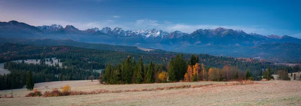 Panorama Tatra Mountains Autumn Poland — Stock Photo, Image