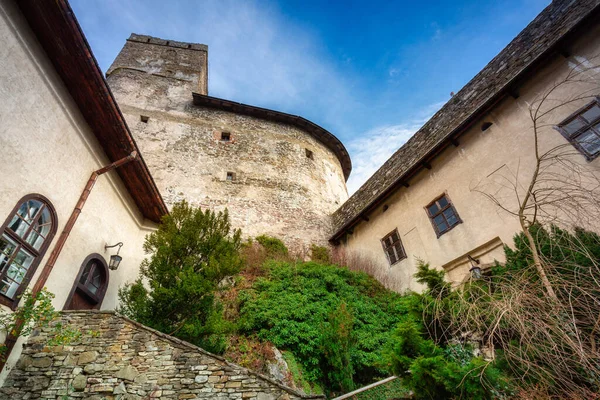 Castello Medievale Niedzica Autunno Polonia — Foto Stock
