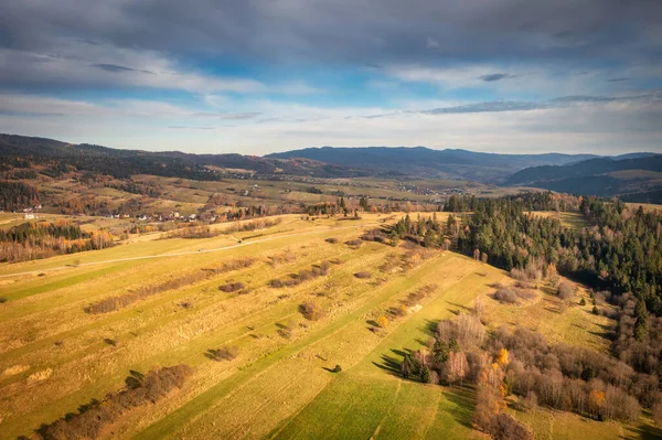 Beautiful Landscape Pieniny Mountains Autumnal Colors Poland — Stock Photo, Image