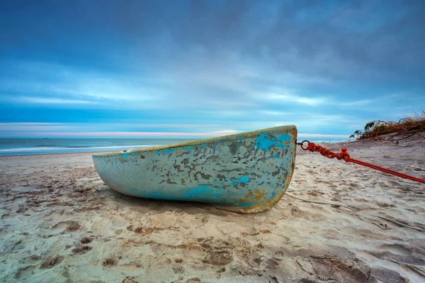 Prachtig Strand Van Oostzee Bij Zonsondergang Kuznica Hel Schiereiland Polen — Stockfoto