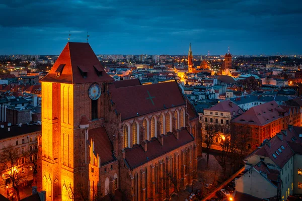 Architecture Old Town Torun Dusk Poland — Stock Photo, Image