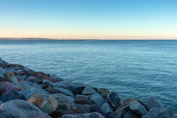 Rocky Beach Baltis Sea Gdansk Poland — Stock Photo, Image