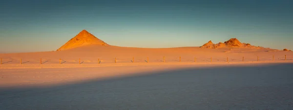 Beau Paysage Dunes Sable Dans Parc National Slowinski Coucher Soleil — Photo