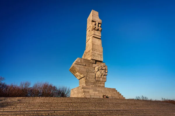 Gdansk Poland February 2022 Westerplatte Monument Memory Polish Defenders Westerplatte — Stock Photo, Image