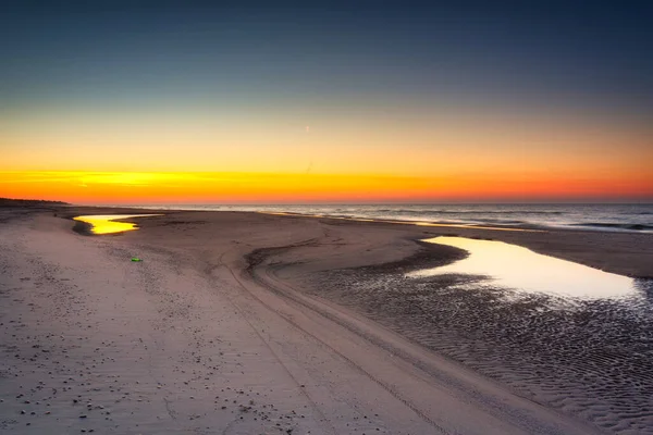 Hermoso Paisaje Del Parque Nacional Slowinski Junto Mar Báltico Leba — Foto de Stock