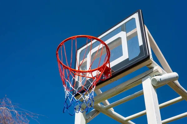 Giardino Giochi Bambini Con Cestino Basket — Foto Stock