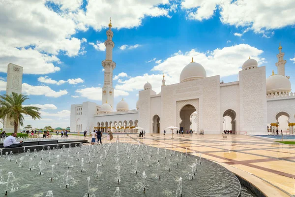 Abu Dhabi Eau Mars 2014 Grande Mosquée Cheikh Zayed Abu — Photo