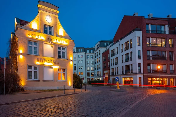 Gdansk Poland April 2022 Architecture Luxury Hotel Podewils Old Town — Zdjęcie stockowe