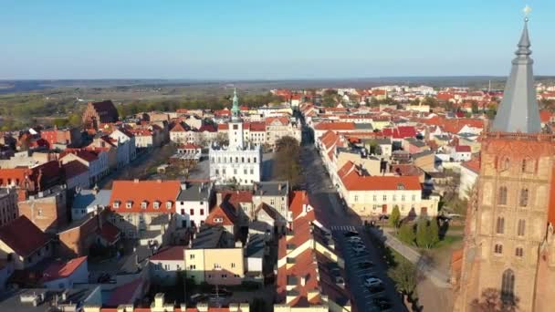 Historical Architecture Chelmno Old Town Poland — ストック動画