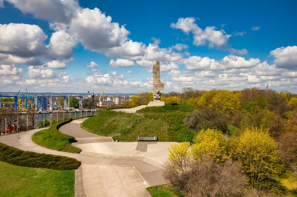 Gdansk Poland May 2022 Monument Defenders Coast Westereplatte Peninsula Gdansk — Foto Stock