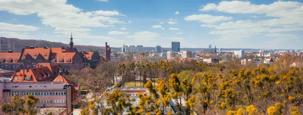 Beautiful Building University Technology Gdansk Spring Time Poland — Stock Photo, Image