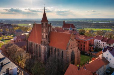 Polonya 'nın Chelmno şehrinin güzel mimarisi