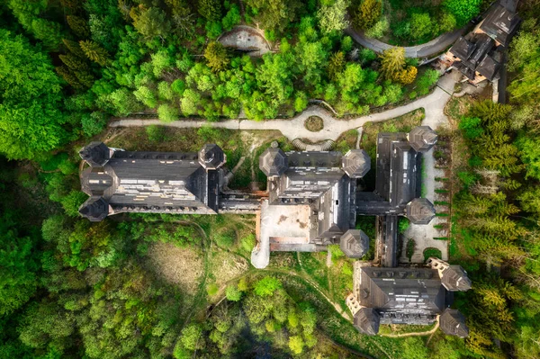 Castle Lapalice Surrounded Kashubian Forests Lakes Poland — Stok fotoğraf