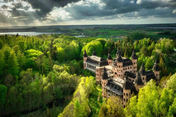 Castle Lapalice Surrounded Kashubian Forests Lakes Poland — Stock Photo, Image