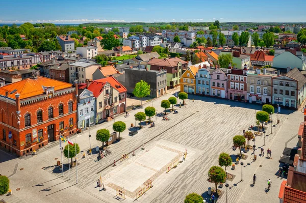 Шайба Польша Июня 2022 Года Архитектура Рыночной Площади Города Шайк — стоковое фото