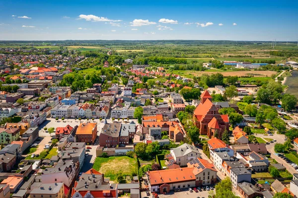 Architecture Market Square Puck Town Summer Poland — Stock Photo, Image