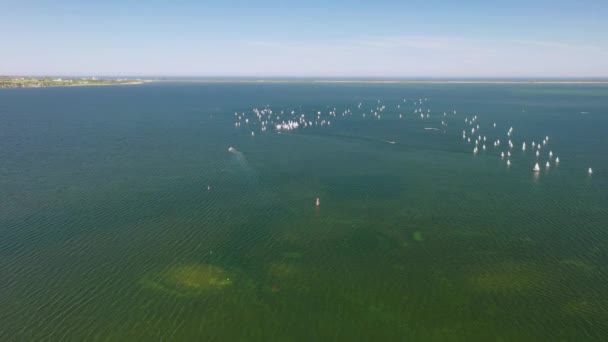 Pier Baltic Sea Puck Verão Polónia — Vídeo de Stock